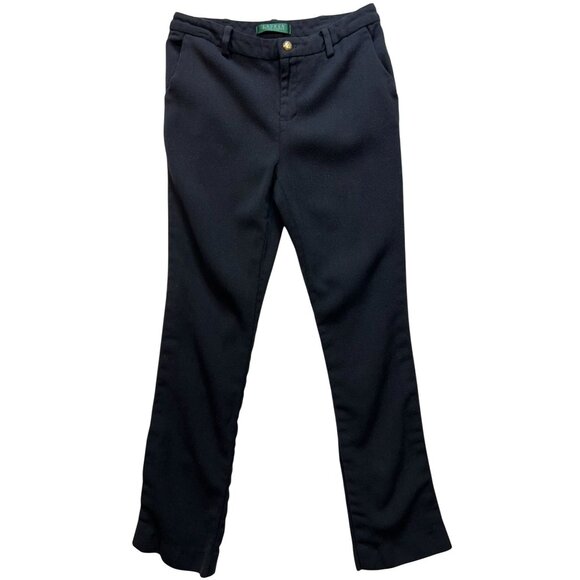 Lauren Ralph Lauren Pants - Lauren Ralph Lauren Women's Slim Fit Wool Chino Pants Stretch Size 4P Black